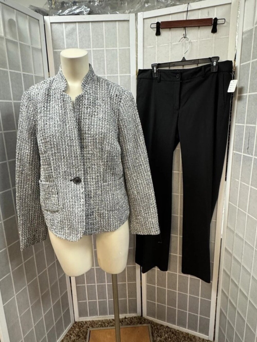 Liz Claiborne/H&M,Woman,Pant+Jacket Suit Classic,Size L,Long Sleeve,Button.!